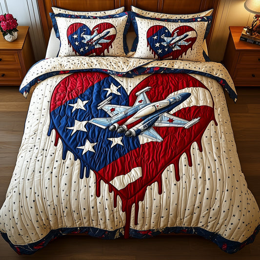 4th of July 3-Piece Quilted Bedding Set GFTOTP8253