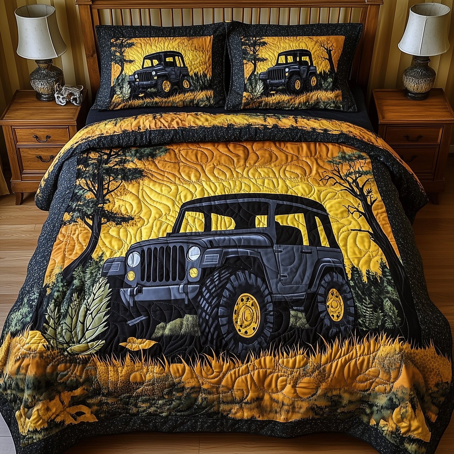 OffRoad Legends 3-Piece Quilted Bedding Set GFTOTP8265