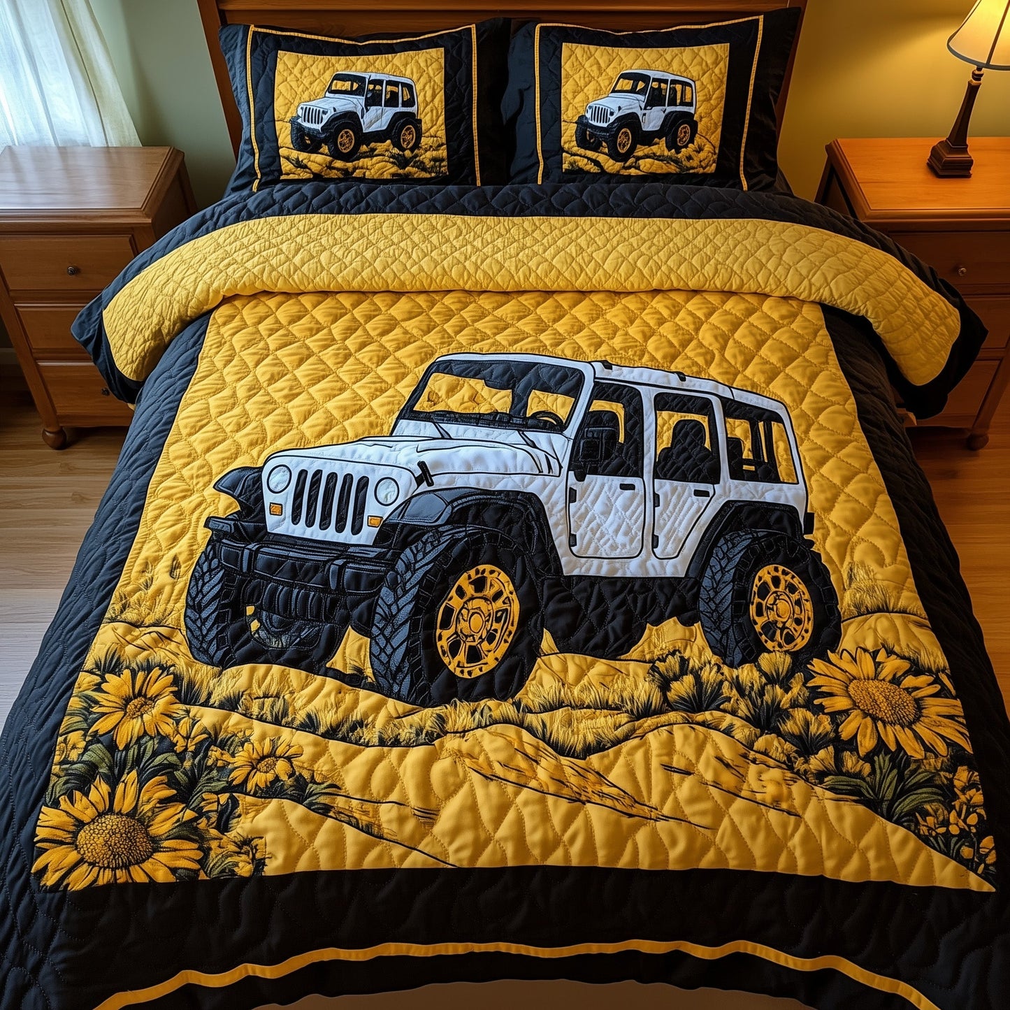 OffRoad Legends 3-Piece Quilted Bedding Set GFTOTP8266