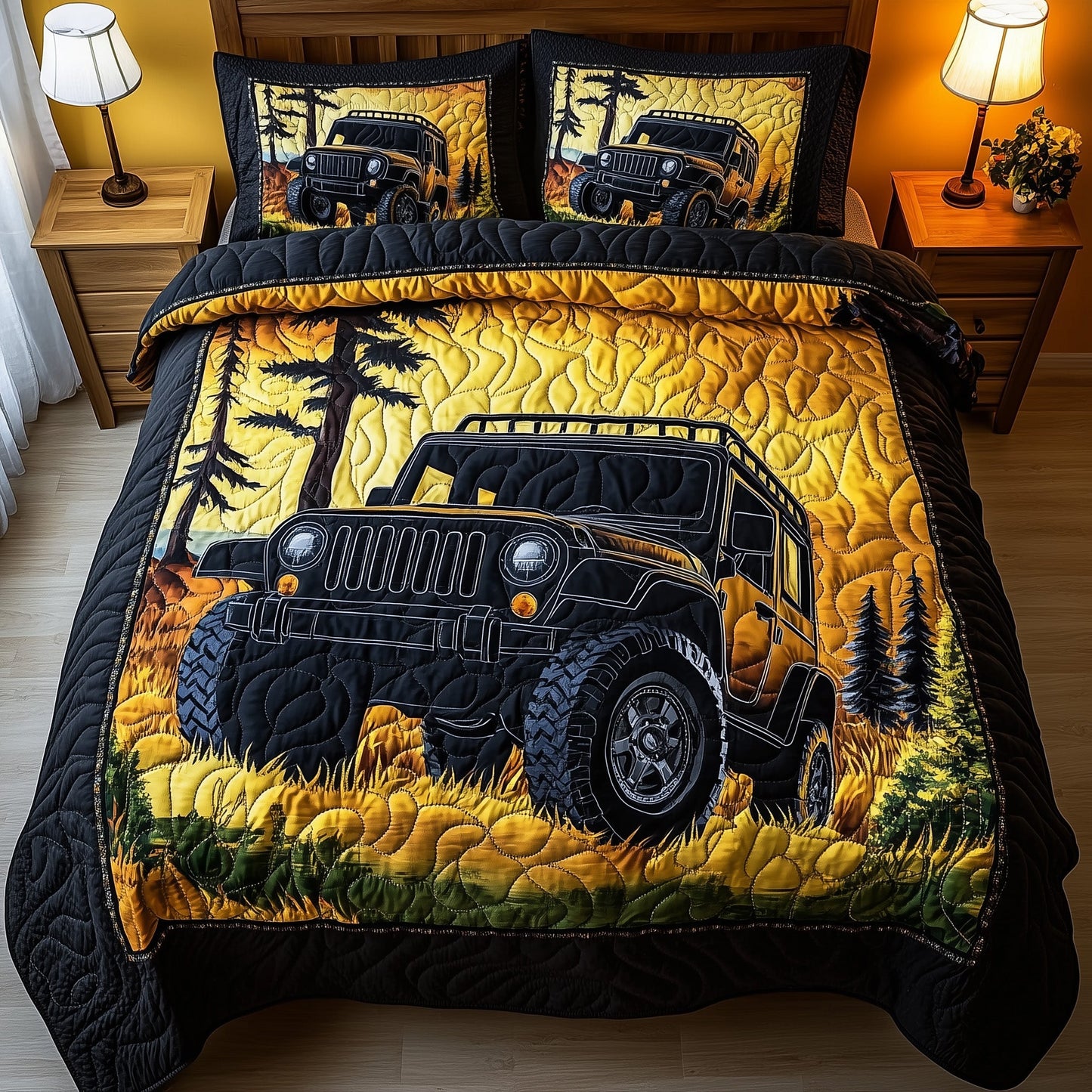 OffRoad Legends 3-Piece Quilted Bedding Set GFTOTP8268