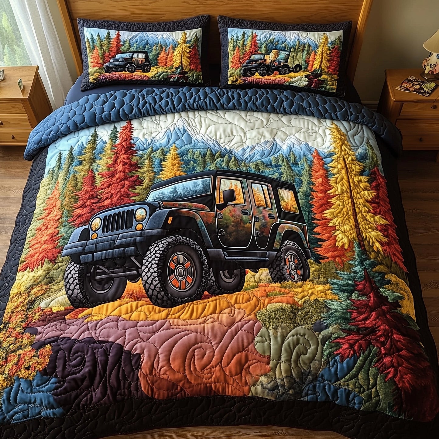 OffRoad Legends 3-Piece Quilted Bedding Set GFTOTP8273