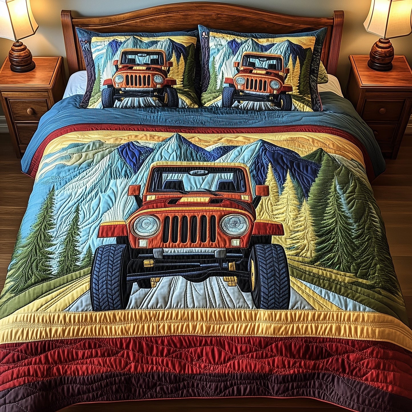 OffRoad Legends 3-Piece Quilted Bedding Set GFTOTP8281