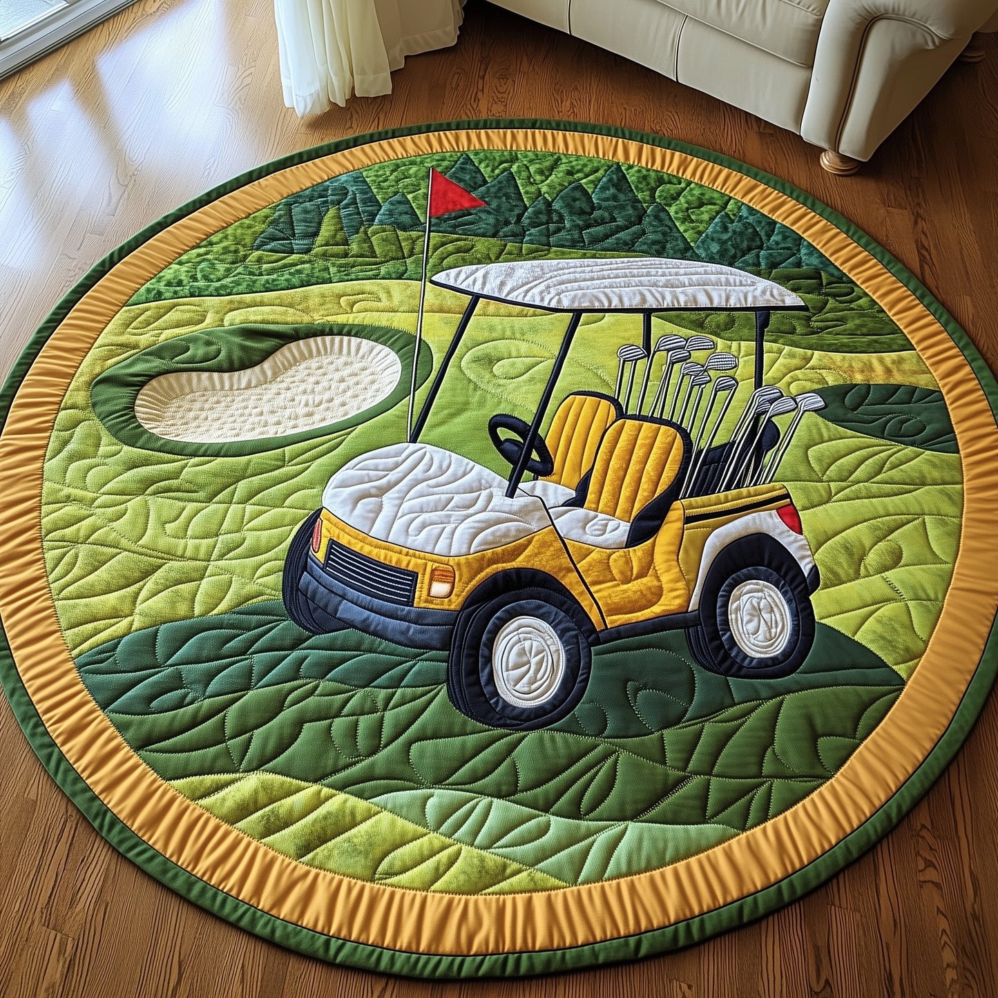 Greenside Rider Quilted Round Mat GFTOTP8308
