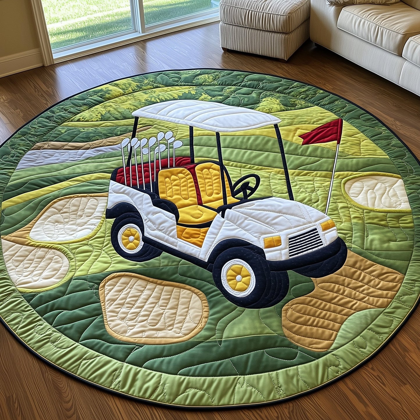 Greenside Rider Quilted Round Mat GFTOTP8309