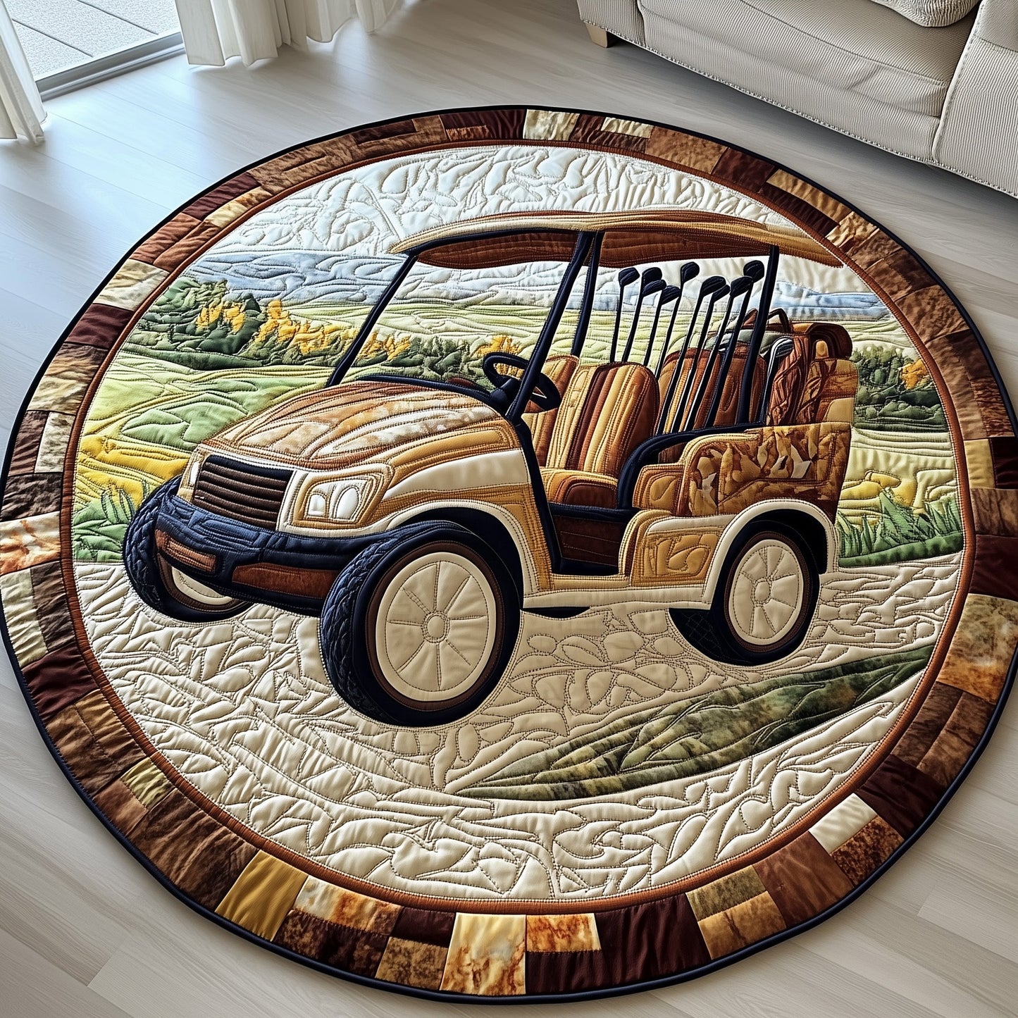 Greenside Rider Quilted Round Mat GFTOTP8313