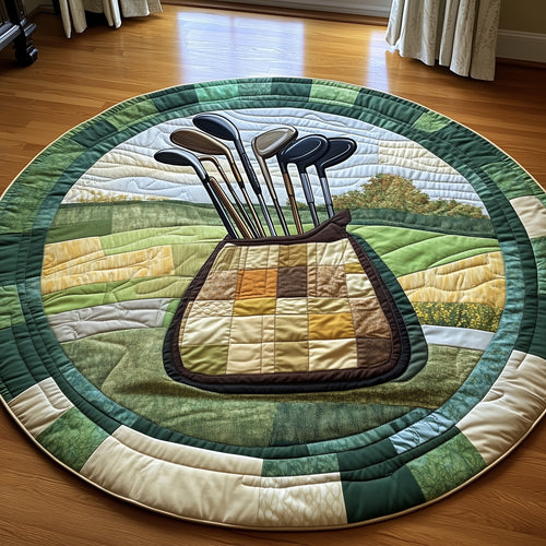 In the Golf Bag Quilted Round Mat GFTOTP8314