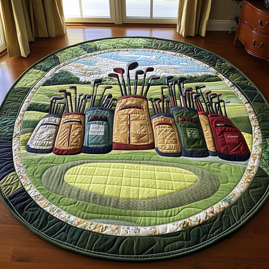 In the Golf Bag Quilted Round Mat GFTOTP8317