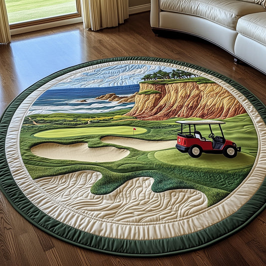 Coastal Fairway Quilted Round Mat GFTOTP8323