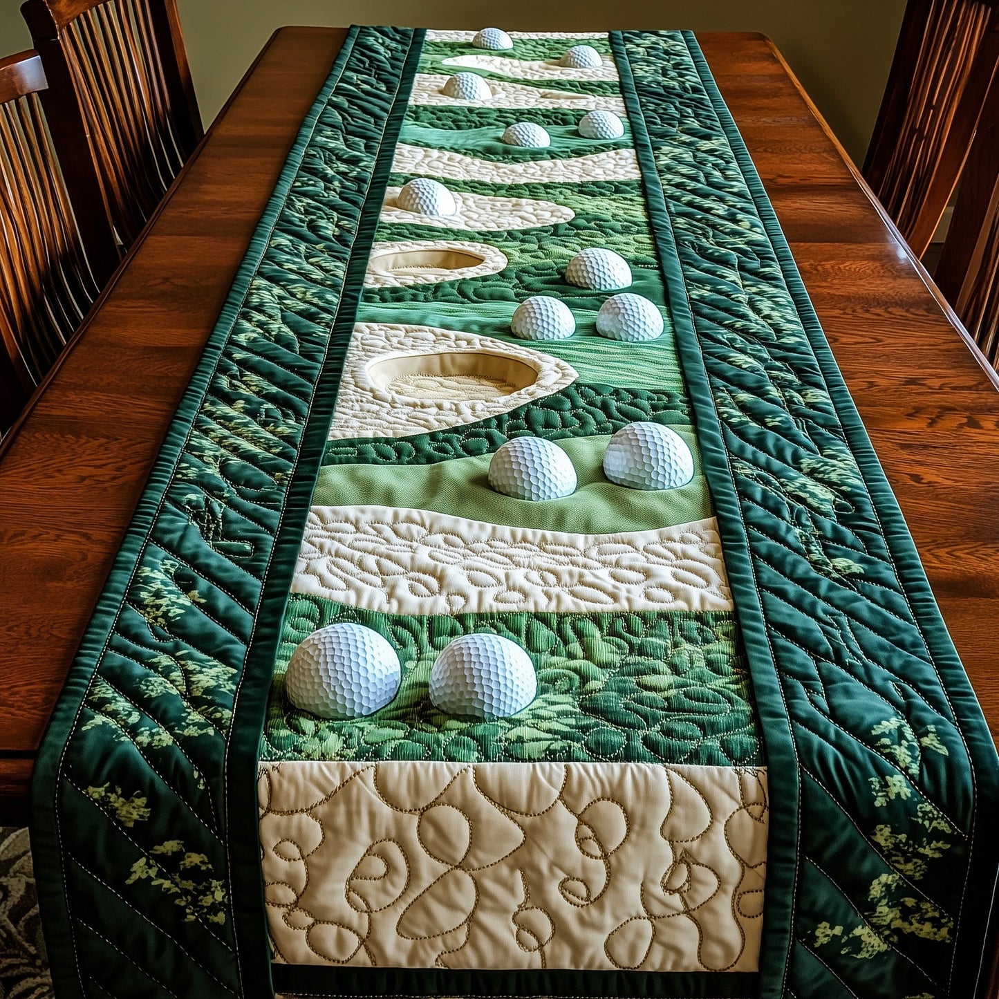 Greenside Charm Quilted Table Runner GFTOTP8333
