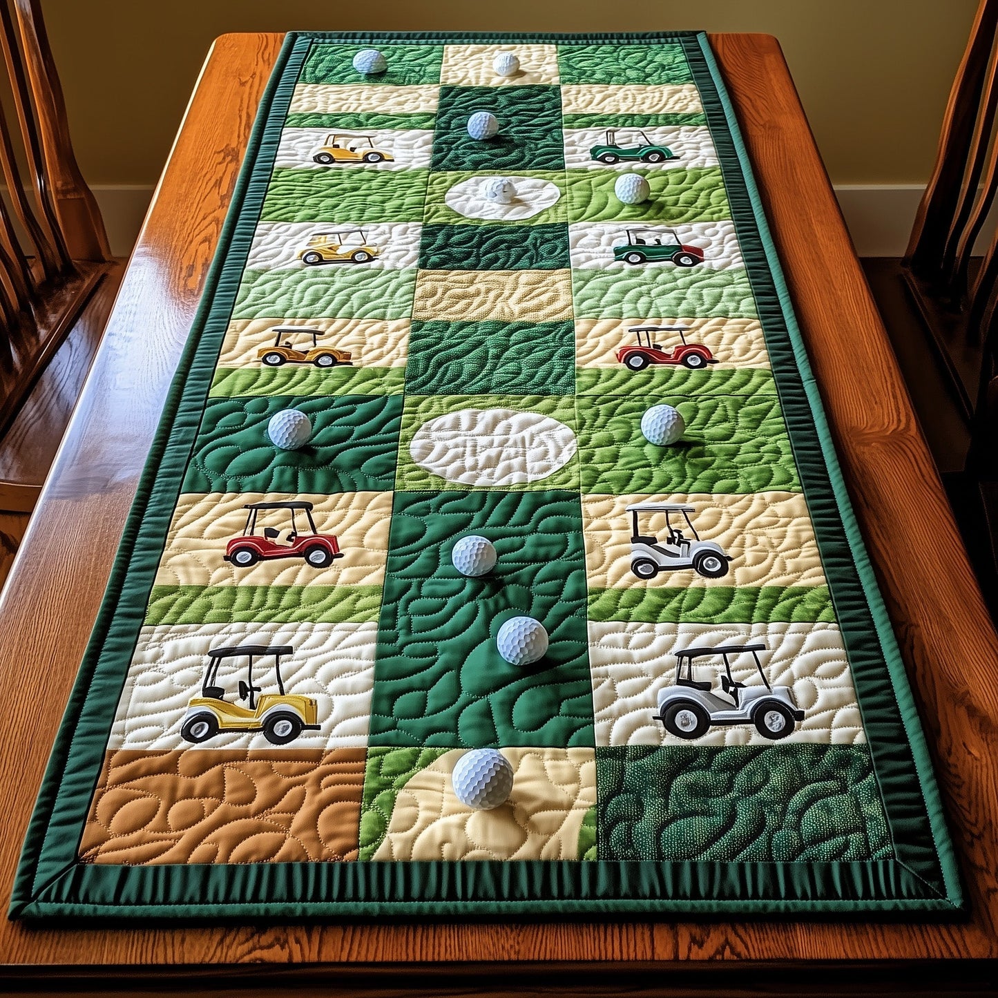 Greenside Charm Quilted Table Runner GFTOTP8334
