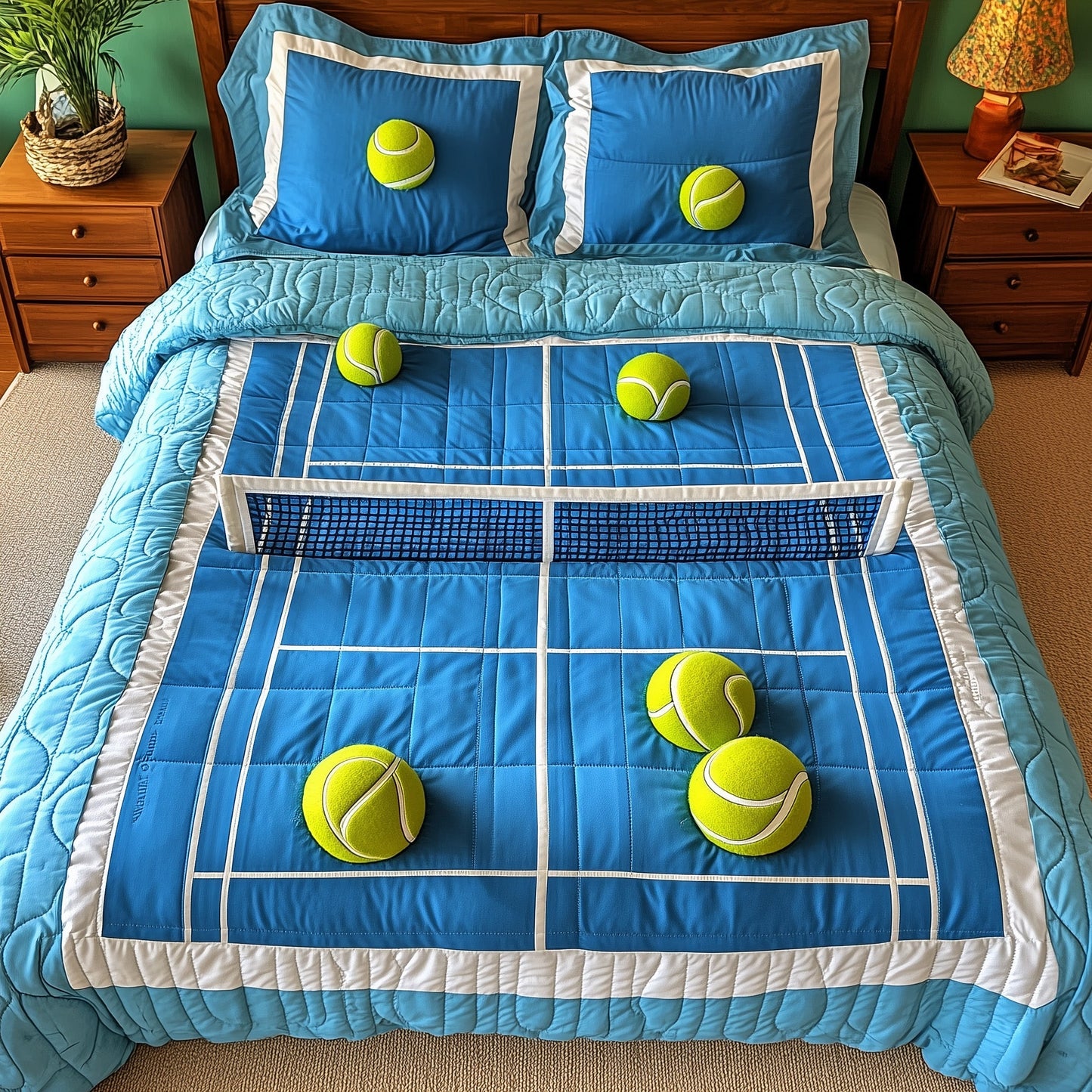 The Grand Slam 3-Piece Quilted Bedding Set GFTOTP8357