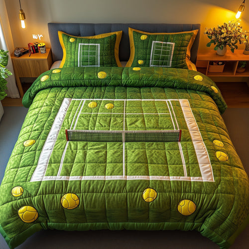 The Grand Slam 3-Piece Quilted Bedding Set GFTOTP8359