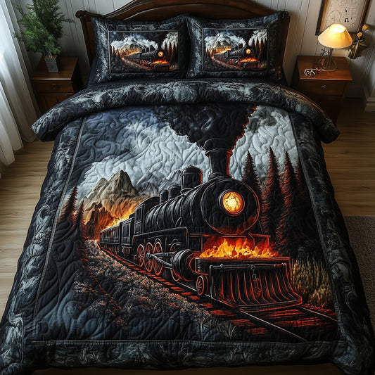 Gothic Steamline 3-Piece Quilted Bedding Set GFTOTP8378