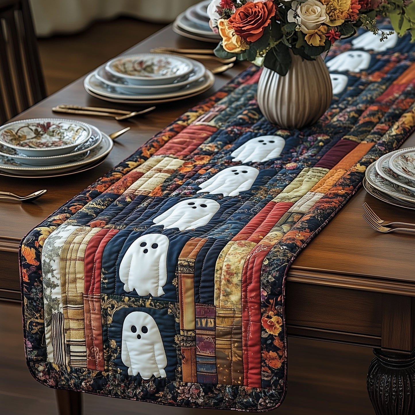 Whispers in the Library Quilted Table Runner GFTOTP8398