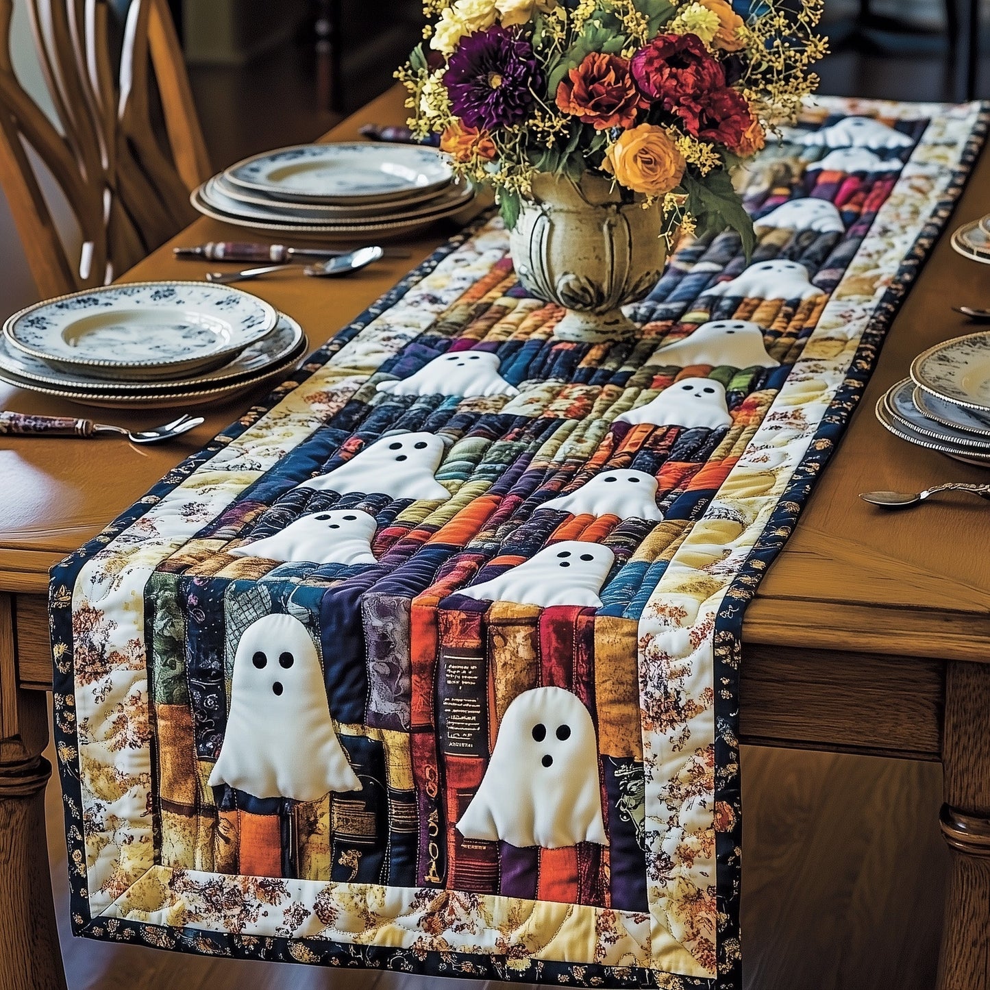 Whispers in the Library Quilted Table Runner GFTOTP8400