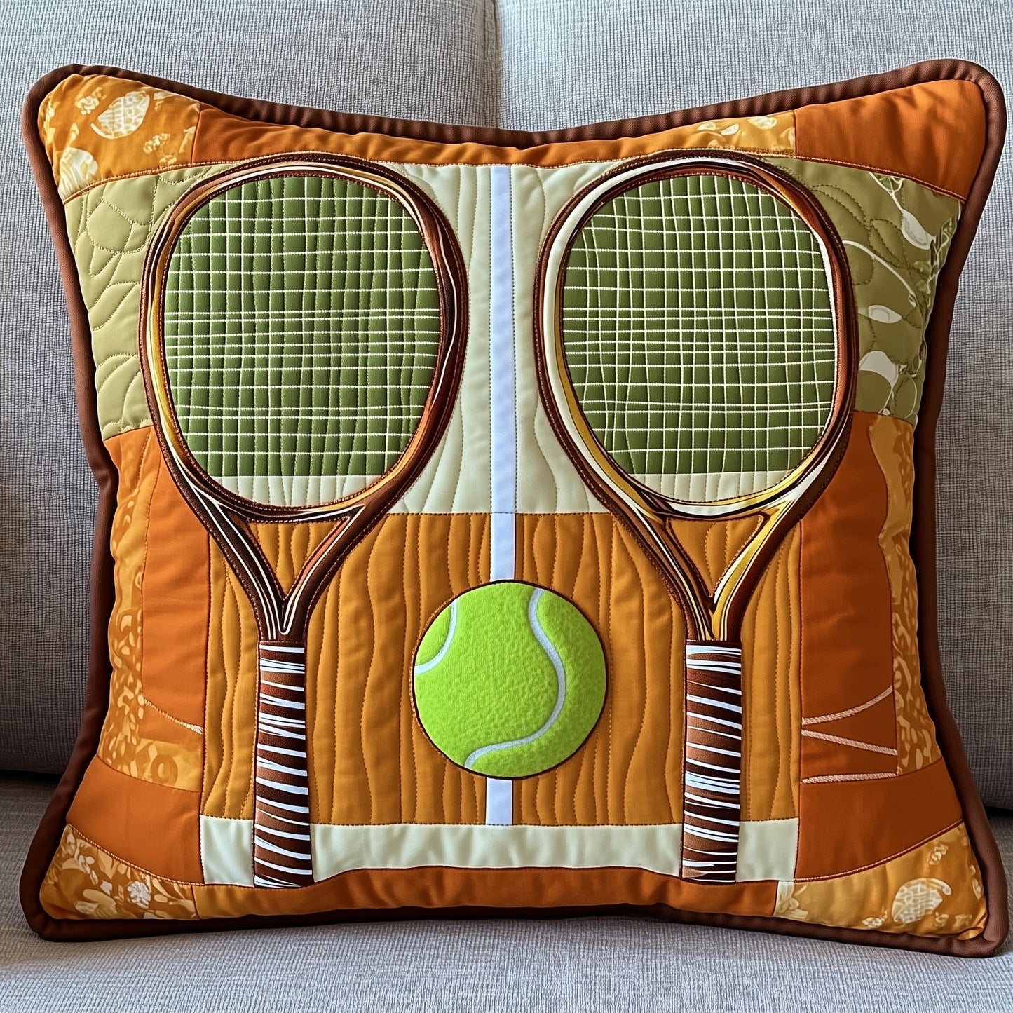 Tennis Time Quilted Pillow Case GFTOTP8425