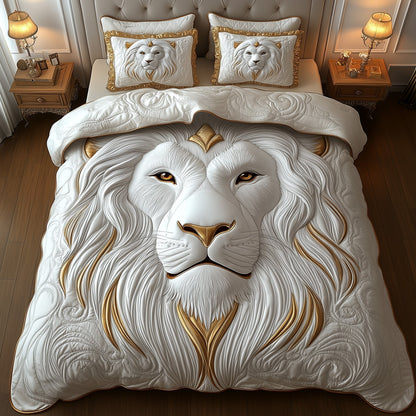 Majestic Lion 3-Piece Quilted Bedding Set GFTOTP8450