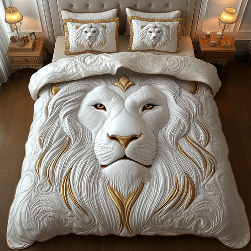 Majestic Lion 3-Piece Quilted Bedding Set GFTOTP8450