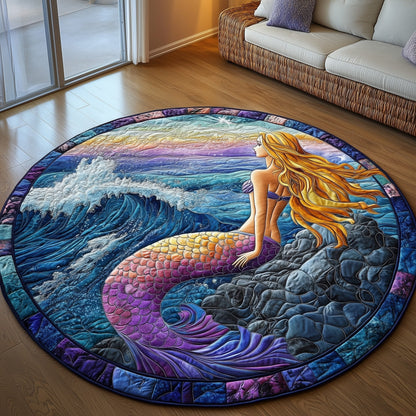Enchanted Mermaid Quilted Round Mat GFTOTP8480