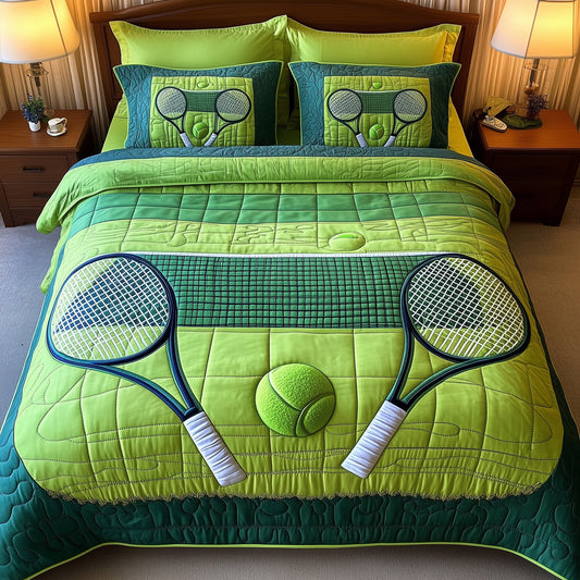 Tennis Time 3-Piece Quilted Bedding Set GFTOTP8588
