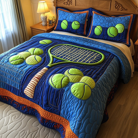 Tennis Time 3-Piece Quilted Bedding Set GFTOTP8596