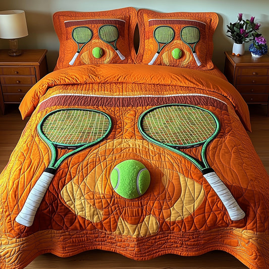 Tennis Time 3-Piece Quilted Bedding Set GFTOTP8597