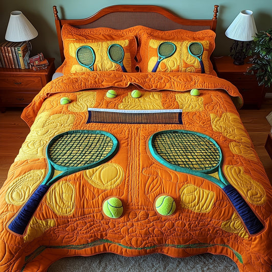 Tennis Time 3-Piece Quilted Bedding Set GFTOTP8598