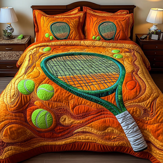 Tennis Time 3-Piece Quilted Bedding Set GFTOTP8601