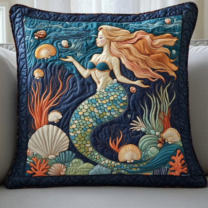 Enchanted Mermaid Quilted Pillow Case GFTOTP8623