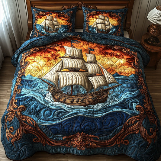 Ocean Breeze 3-Piece Quilted Bedding Set GFTOTP8641