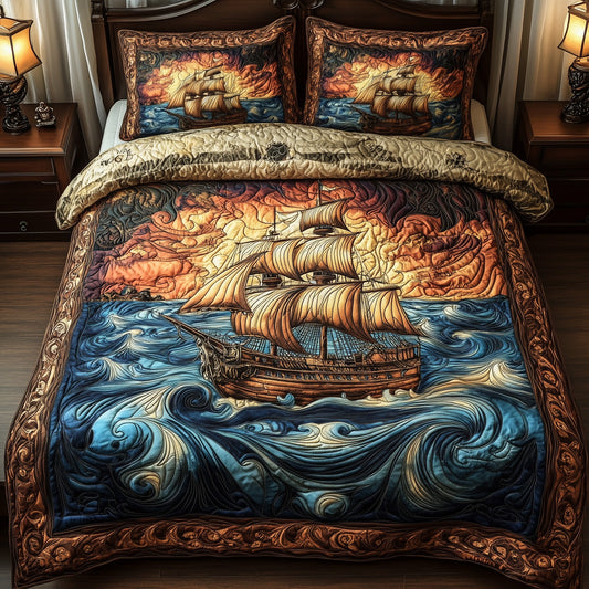 Ocean Breeze 3-Piece Quilted Bedding Set GFTOTP8642