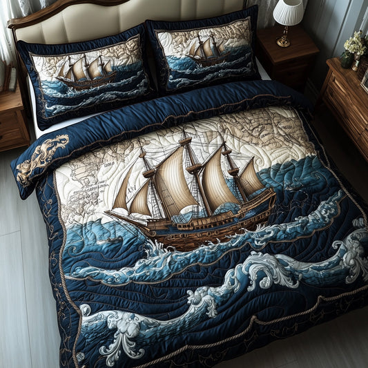 Ocean Breeze 3-Piece Quilted Bedding Set GFTOTP8646