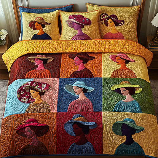 Sunbonnet 3-Piece Quilted Bedding Set GFTOTP8655