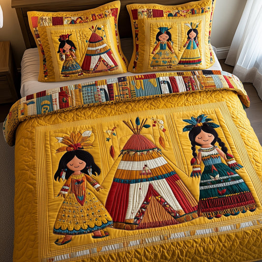 Tribal Harmony 3-Piece Quilted Bedding Set GFTOTP8657
