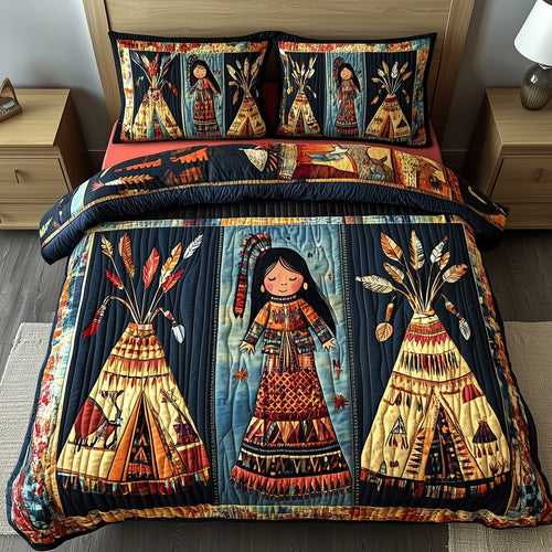 Tribal Harmony 3-Piece Quilted Bedding Set GFTOTP8659