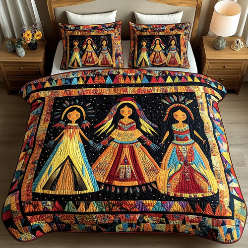 Tribal Harmony 3-Piece Quilted Bedding Set GFTOTP8660
