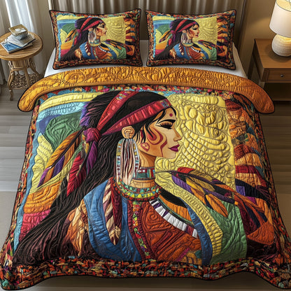 Tribal Harmony 3-Piece Quilted Bedding Set GFTOTP8663