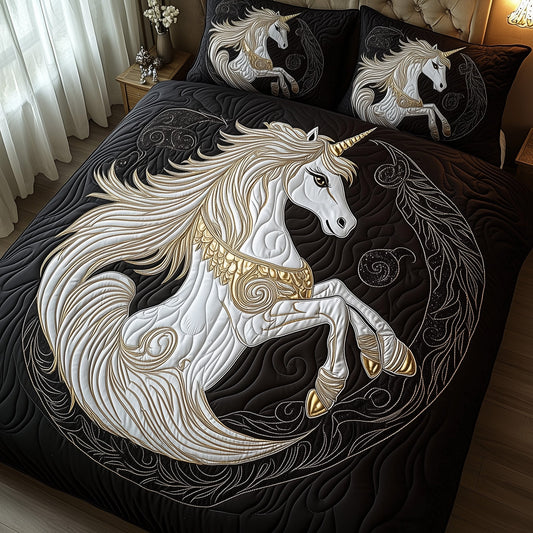 Majestic Unicorn 3-Piece Quilted Bedding Set GFTOTP8703