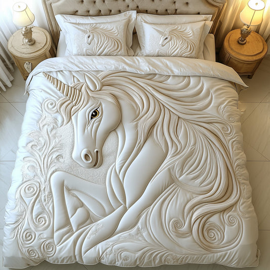 Majestic Unicorn 3-Piece Quilted Bedding Set GFTOTP8708