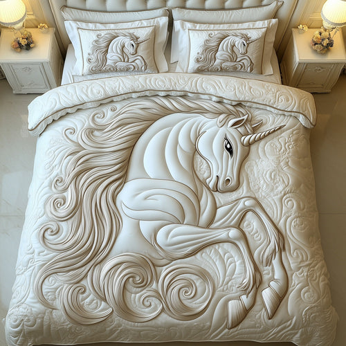 Majestic Unicorn 3-Piece Quilted Bedding Set GFTOTP8709