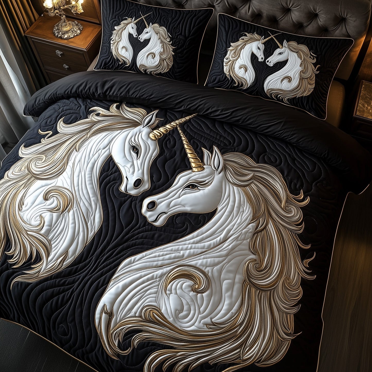 Majestic Unicorn 3-Piece Quilted Bedding Set GFTOTP8710