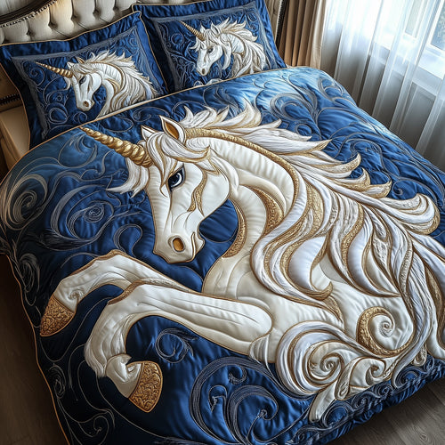 Majestic Unicorn 3-Piece Quilted Bedding Set GFTOTP8711