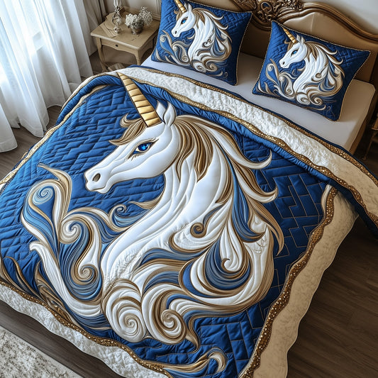Majestic Unicorn 3-Piece Quilted Bedding Set GFTOTP8712