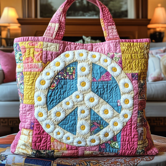 Groovy Daisy Quilted Tote Bag GFTOTP8769