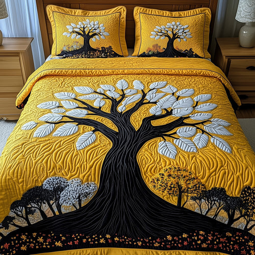 Wisdom Tree 3-Piece Quilted Bedding Set GFTOTP8781