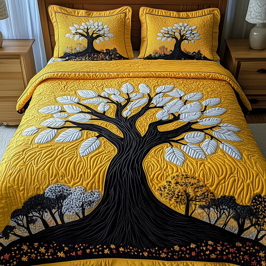 Wisdom Tree 3-Piece Quilted Bedding Set GFTOTP8781