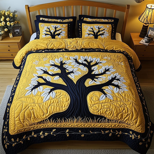 Wisdom Tree 3-Piece Quilted Bedding Set GFTOTP8782