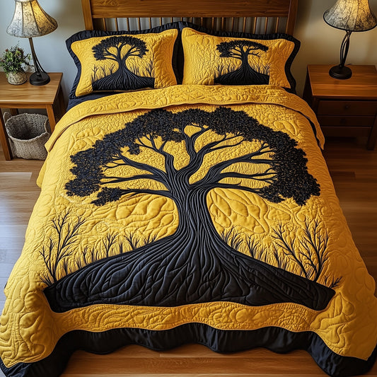 Wisdom Tree 3-Piece Quilted Bedding Set GFTOTP8783