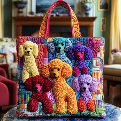 Poodle Quilted Tote Bag GFTOTP8785