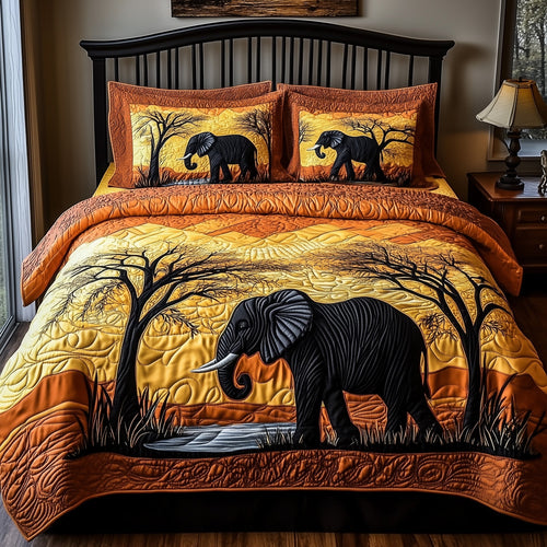 Golden Savanna Dreams 3-Piece Quilted Bedding Set GFTOTP8787